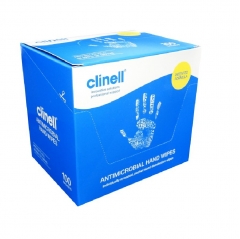 clinell antimicrobial wipes, 100pk