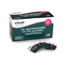 clinell 2% chlorhexidine in 70% alcohol skin wipes